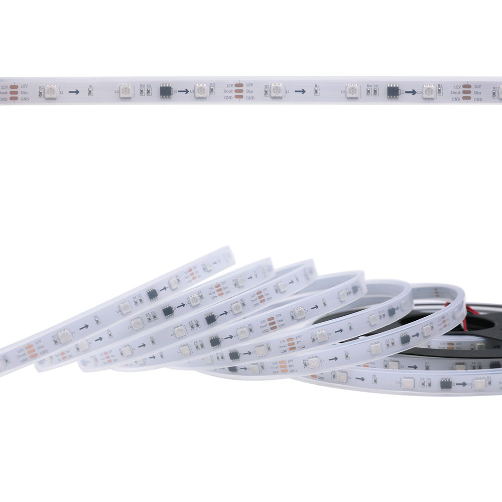WS2811 DC12V 150LEDs Programmable LED Strip Lights, Addressable Digital Full Color Chasing Flexible LED Strips, Outdoor Waterproof Optional, 5m/16.4ft Per Reel By Sale WS2811 DC12V 150LEDs Programmable LED Strip Lights, Addressable Digital Full Color Chasing Flexible LED Strips, Outdoor Waterproof Optional, 5m/16.4ft Per Reel By Sale